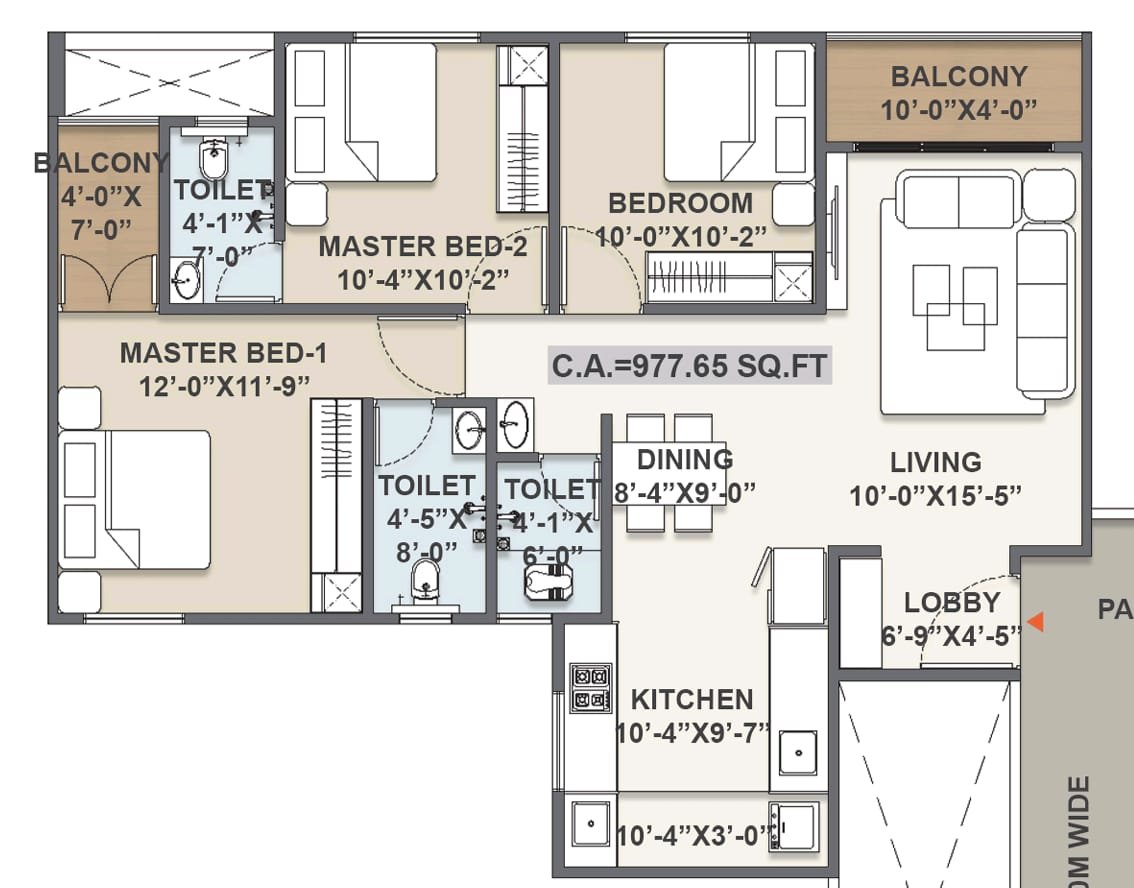 Evexia Group for premium 2 & 3 BHK homes at Moshi Y Junction on Alandi-Moshi BRT Road.